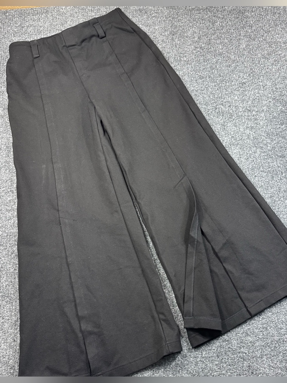 HALARA High Waist Wide/Split Leg Stretch Pants Black Womenβs Large L